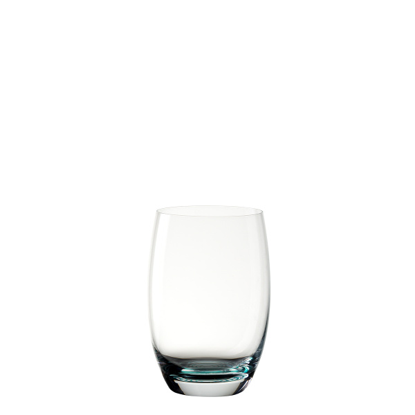 Sklenice tumbler 460 ml s tyrkysovým spirálovým dnem 6 ks - Optima Glas Lunasol