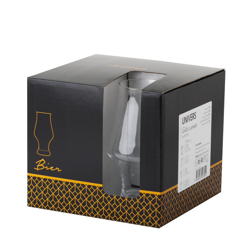 Sklenice na pivo 300 ml sada 4 ks - Univers Glas Lunasol
