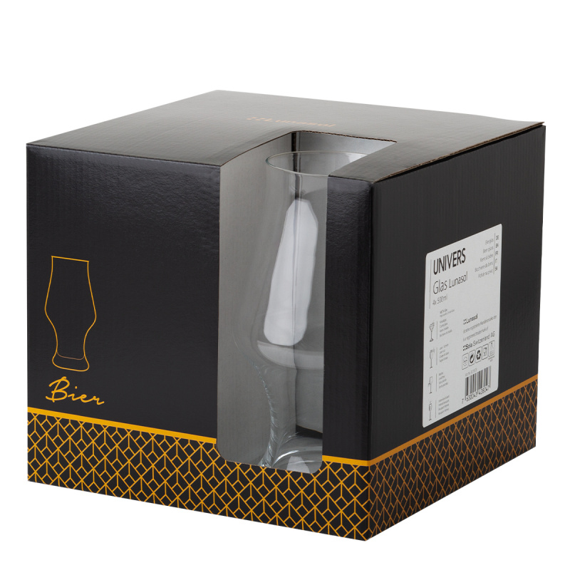 Pivní sklenice 500 ml sada 4 ks - Univers Glas Lunasol