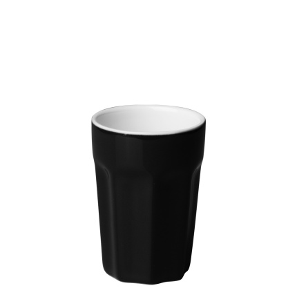 Porcelánový šálek malý černý 80 ml - RGB