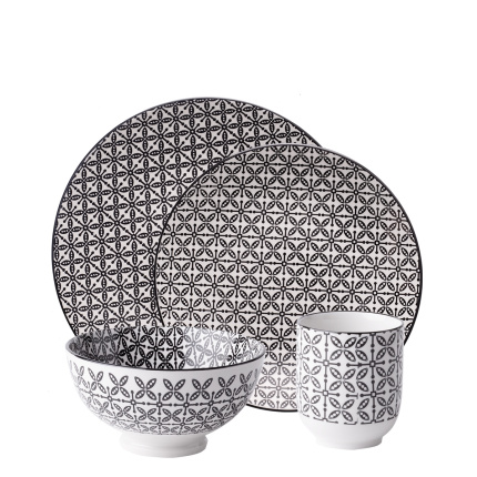 Porcelánová sada 24 ks – Elements Asia Wood