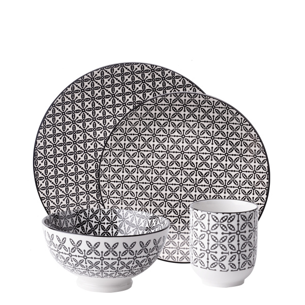 Porcelánová sada 24 ks – Elements Asia Wood