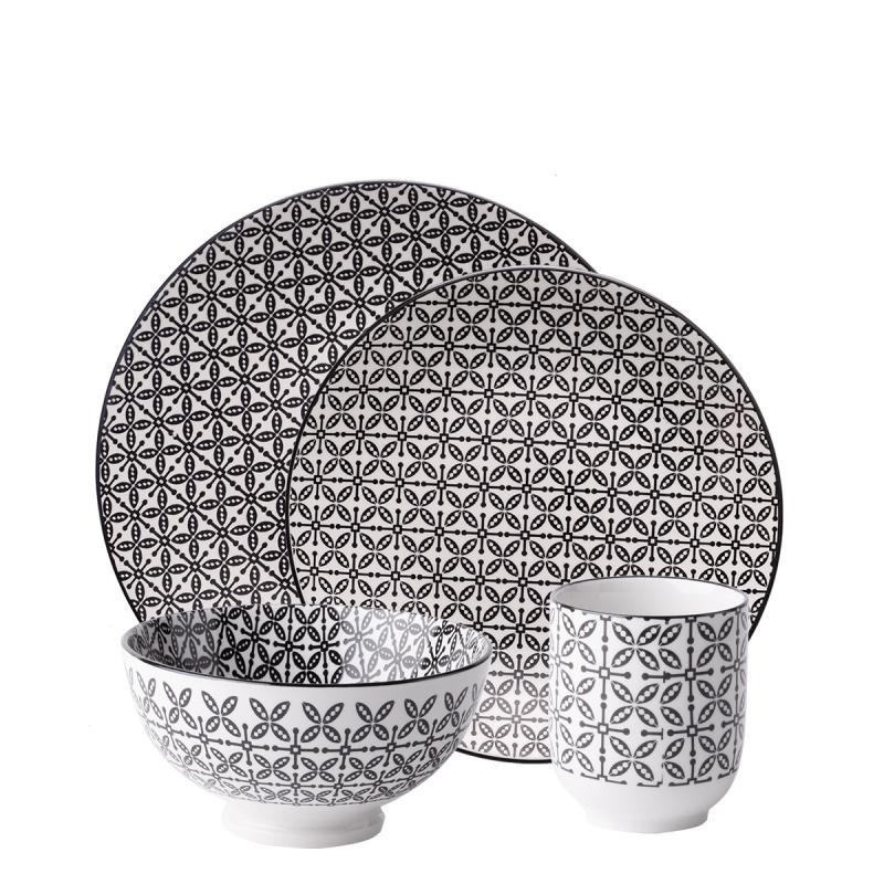 Porcelánová sada 24 ks – Elements Asia Wood