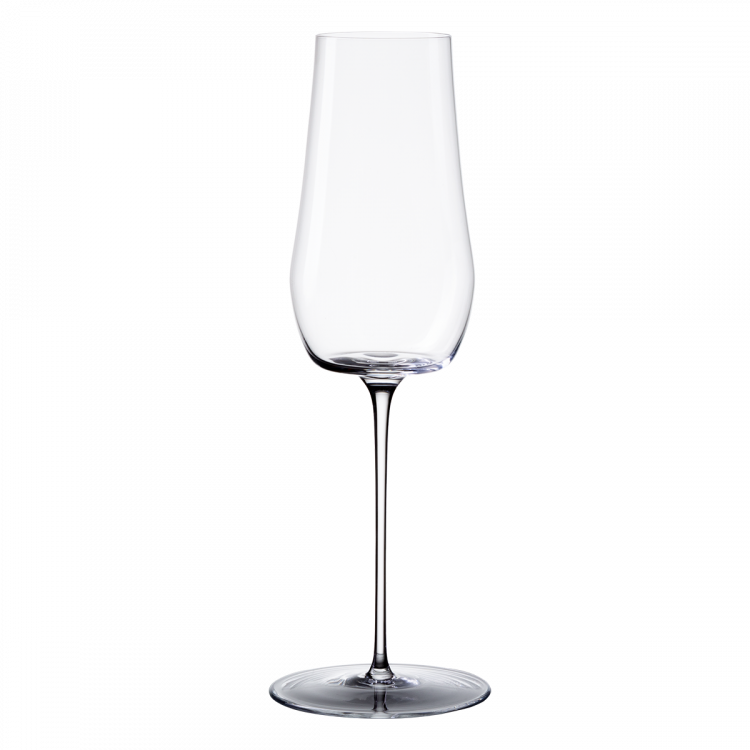 Lunasol - Sklenice na šampanské Sparkle 220 ml set 2 ks – Green Wave Platinum Line (322633)