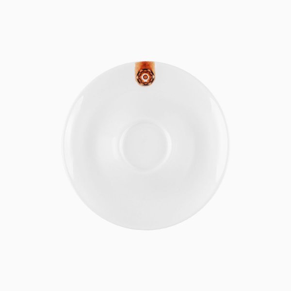 Levně Mocca podšálek s hnědým ornamentem 12,5 cm - Gaya RGB