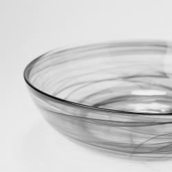 Miska černá 18 cm - Elements Glass