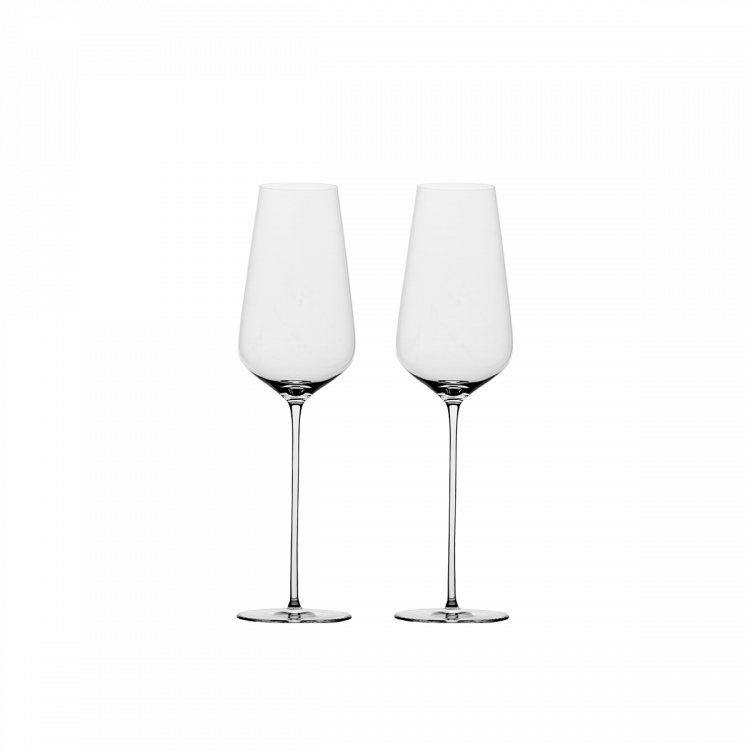 Lunasol - Sklenice na šampaňské 300 ml sada 2 ks - FLOW Glas Platinum Line (321703)