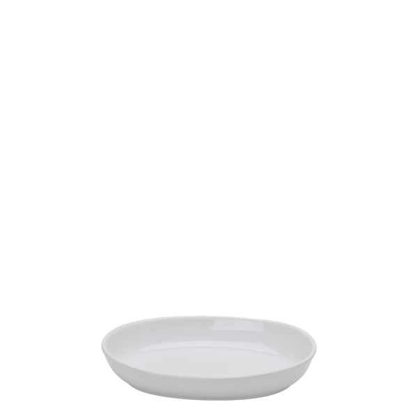 Levně Zapékací mělká mísa bílá 25 x 17 cm – Elements