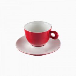 Podšálek na kávu / čaj červená 15 cm - RGB