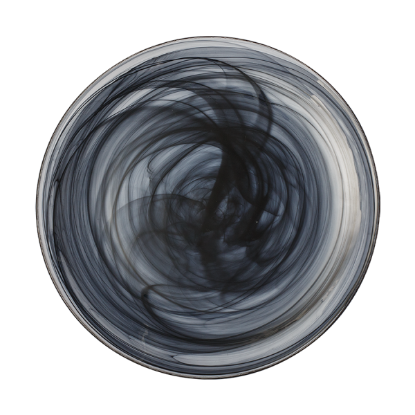 Levně Talíř mělký černý 28 cm - Elements Glass