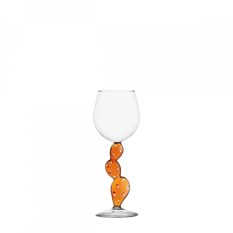 Pohár na víno kaktus oranžový - Ichendorf