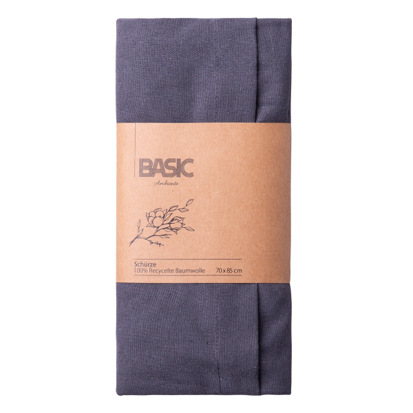 Levně Ocelově šedá bavlněná zástěra 70 x 85 cm - Basic Ambiente