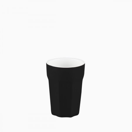 Porcelánový pohár malý černý 80 ml - RGB