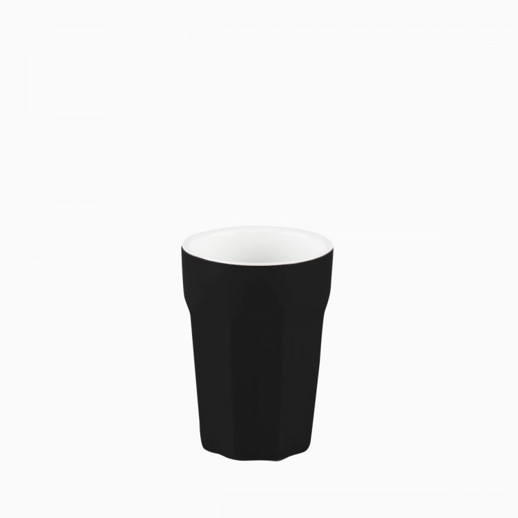 Porcelánový pohár malý černý 80 ml - RGB