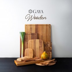 Salátová lžíce Teak 30,5 x 6,8 x 1,9 cm – GAYA Wooden