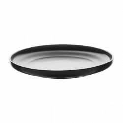 Mělký talíř Coupe černý 25 cm - Flow