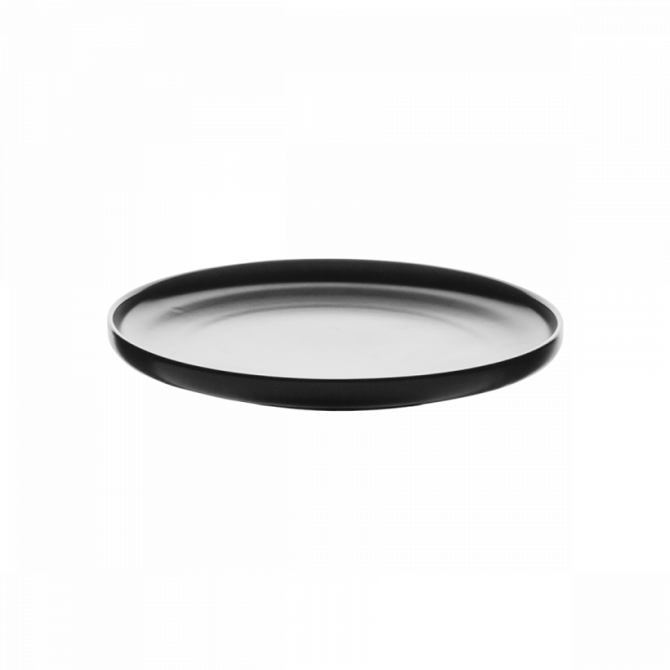 Dezertní talíř Coupe černý 20 cm – Flow