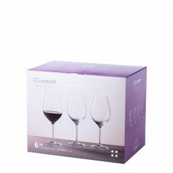 Poháry na červené víno 660 ml set 6 ks – Optima Line Glas Lunasol