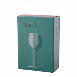 Sklenice na červené víno 450 ml set 2 ks - FLOW Glas Platinum Line