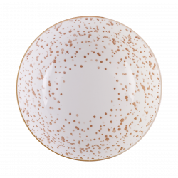 Miska na cereálie bílá / champagne 17,8 cm - Basic