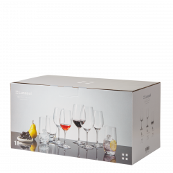 Startovací set pohárů do domácnosti 18 ks – BENU BASIC PREMIUM Glas Lunasol