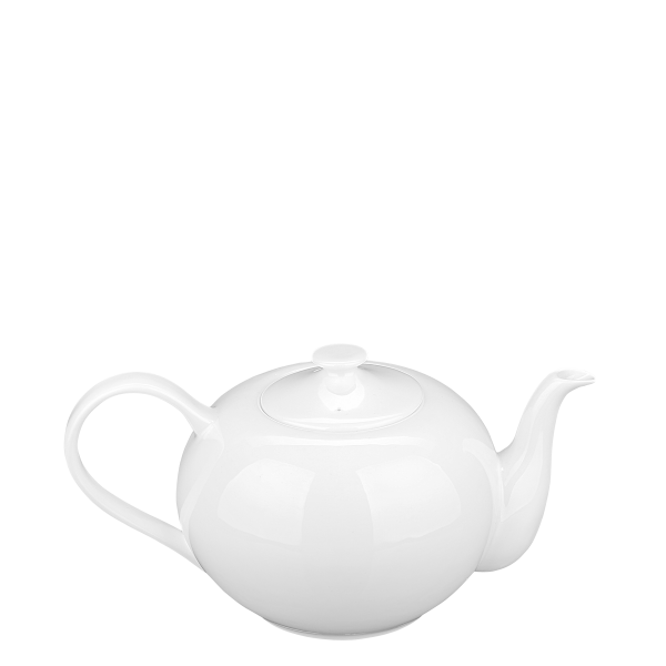 Levně Bílý porcelánový čajník 1,2 l - Premium Platinum Line