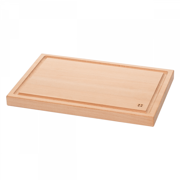 Dřevěné prkénko se žlábkem 30 x 20 cm - Basic