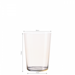 Poháry Tumbler béžové 515 ml set 6 ks – 21st Century Glas Lunasol META Glass