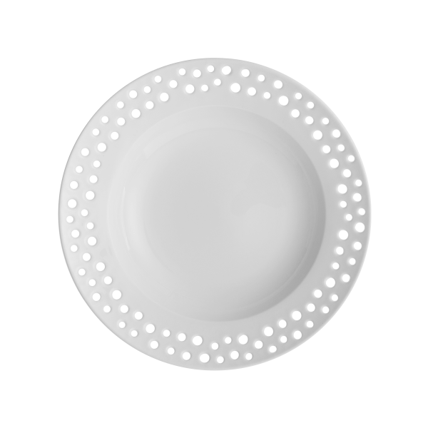 Hluboký perforovaný talíř ø 23 cm - Flow Lunasol