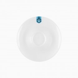 Mocca podšálek s modrým ornamentem 12,5 cm - Gaya RGB