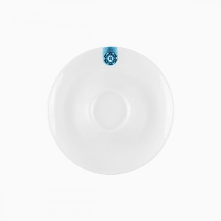 Mocca podšálek s modrým ornamentem 12,5 cm - Gaya RGB