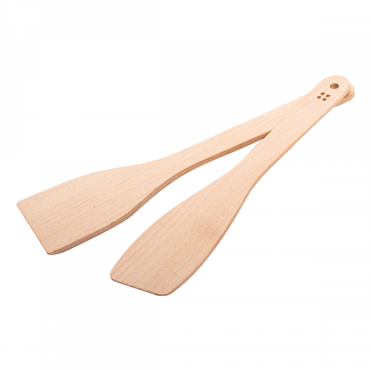 Lunasol - Dřevěná vařečka 27,5 cm a obracečka 30 cm set 2 ks - Basic (593003)