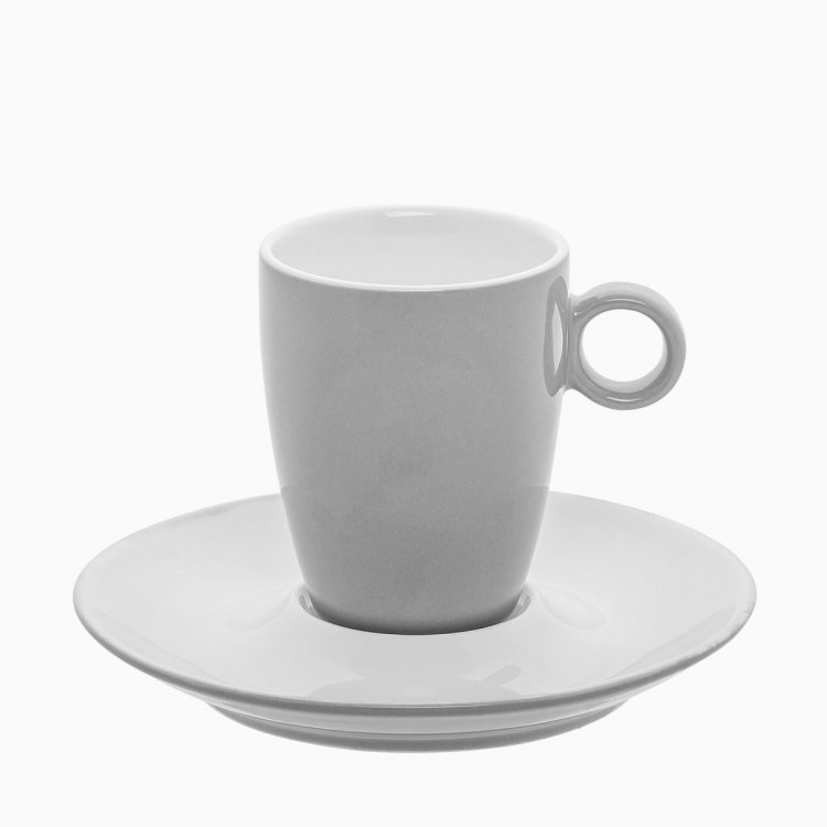 Kávový / čajový podšálek světle šedý 15 cm - RGB