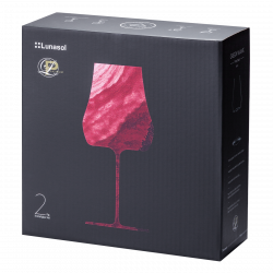Sklenice na červené víno Bordeaux 530 ml set 2 ks – Green Wave Platinum Line