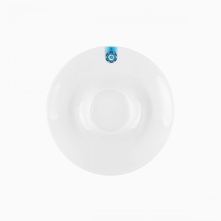 Lunasol - Kávový/čajový podšálek s modrým ornamentem 15 cm - Gaya RGB (451851)