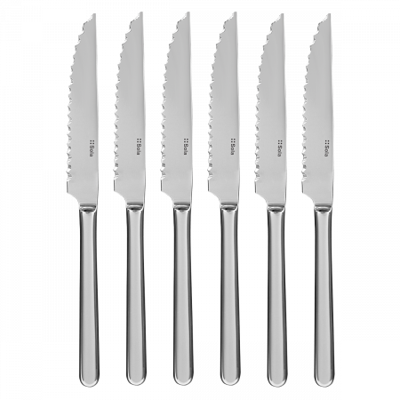 Steak nože v stříbrném magnetickém boxu 6 ks - Como