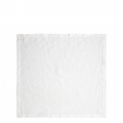 Bílé lněné ubrusy 50 x 50 cm 2 ks - Gaya Ambiente