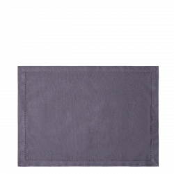 Ocelově šedé bavlněné ubrusy 32 x 48 cm 2 ks - Basic Ambiente