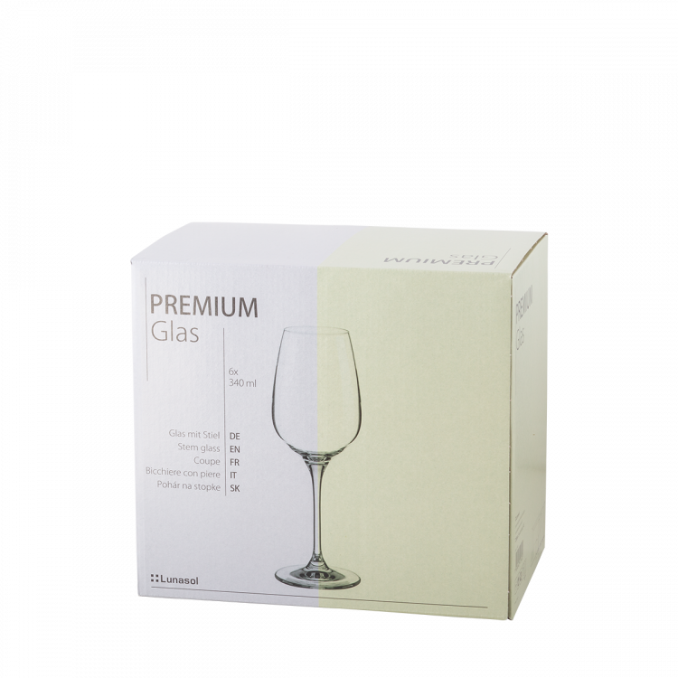 Sklenice Sauvignon blanc 340 ml set 6 ks - Premium Glas Crystal