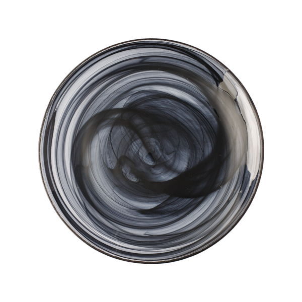 Levně Talíř mělký černý 21 cm - Elements Glass