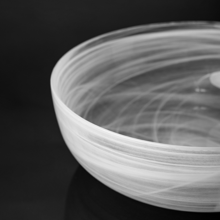Miska bílá 21 cm - Elements Glass