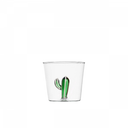 Pohár se zeleným kaktusem 350 ml