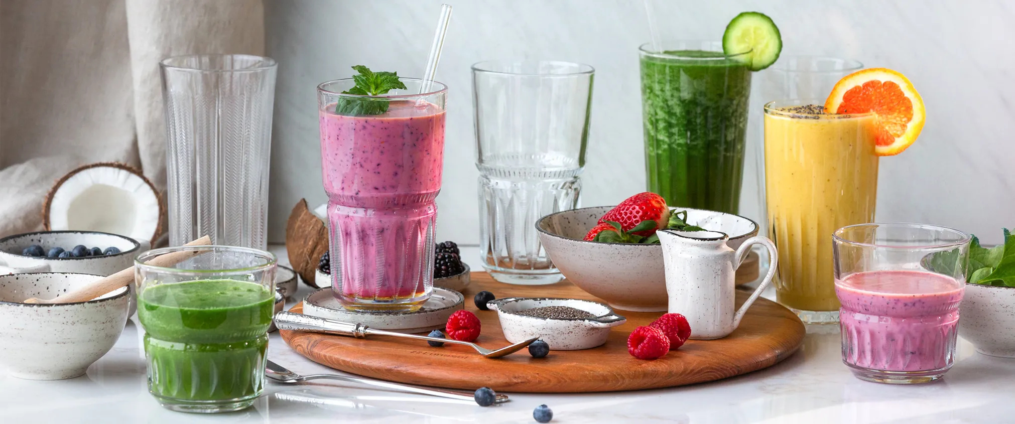 Energy boost: Namixujte si smoothie plné barev, čerstvosti a svěžích chutí 